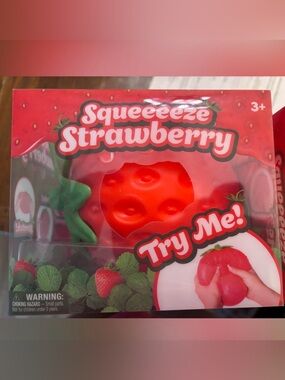 Virla TikTok Squeezy Strawberry Sensory Fidget Toy